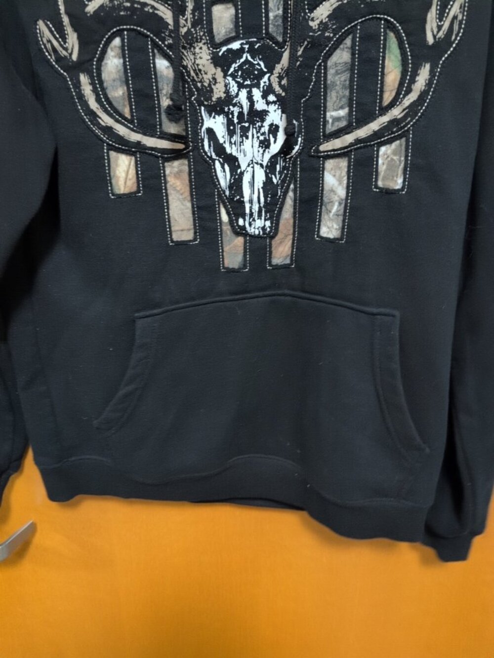 Realtree Edge Buck Wear Sweatshirt Mens M Black Camouflage Long Sleeve Hoodie - Picture 6 of 11